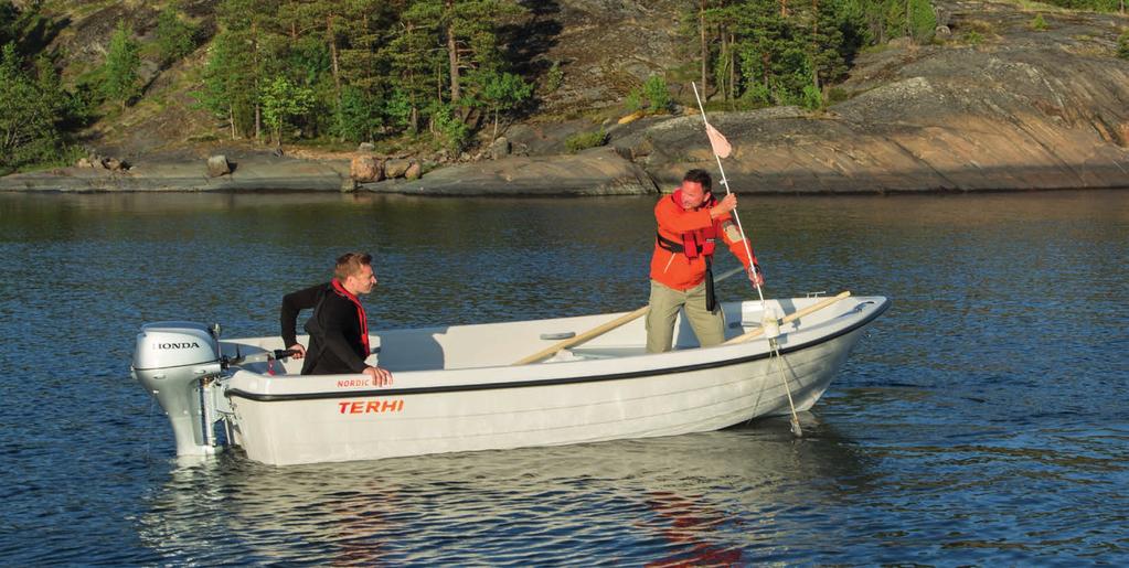 Terhi Nordic 6020 462 cm 187 cm Kalastajan kaveri Kalastajien suosimalle venetyypille sukua oleva merikelpoinen Terhi Nordic 6020 on saanut kiitosta korkeista laidoistaan ja