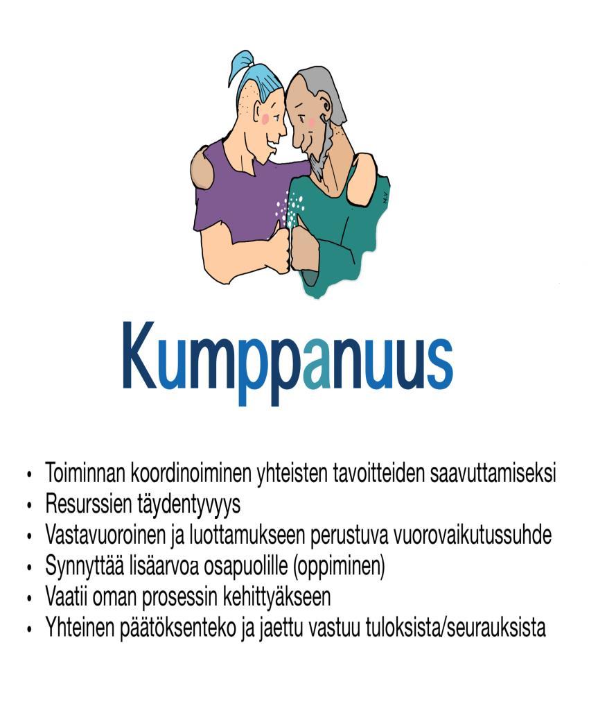 Kumppanuus on yhteinen matka, jossa päämäärä on kaikille selvä.