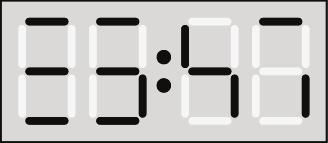 rikki jokaisen numeron kohdalla. Tällä hetkellä kello näyttää Mitä kello näyttää 3 tunnin ja 45 minuutin kuluttua?