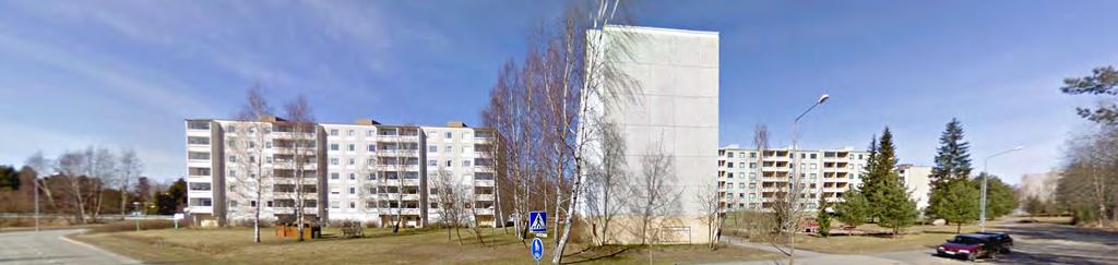 Kerroskorkeus Porissa Uusitalontien ja Suotien kulmassa on kuusikerroksisia kerrostaloja.