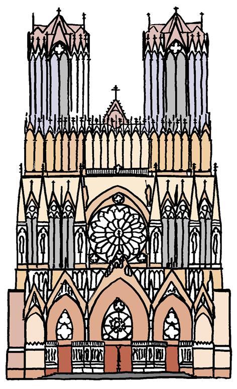GOOTTILAINEN TYYLI Suippokaari suippokaaret: keveät ja korkeat rakenteet, joilla paino jaettiin kirkot korkeita ikkunoissa upeita lasimaalauksia myöhäiskeskiaika GOOTTILAINEN TYYLI Tässä Reimsin