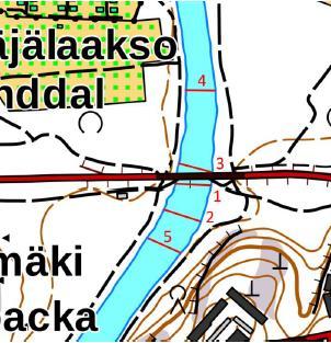 VANTAANJOEN VUOLLEJOKISIMPUKAT Raide-Jokerin suursimpukkaselvitys 2017 (Alleco) Selvitysalue n. 100 m ylä- ja alavirtaan Maaherrantien sillalta Viisi tutkimuslinjaa (kuva): 0,5 m* 45-55 m (yht.