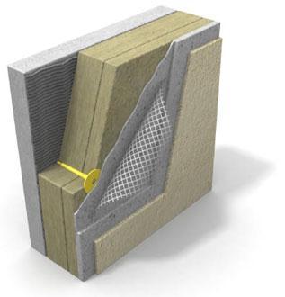 9 betoninen runko liimalaasti lämmöneriste pohjarappaus ja lasikuuituverkko pintarappaus Kuva 3. Ohutrappausrakenne (4.) 2.
