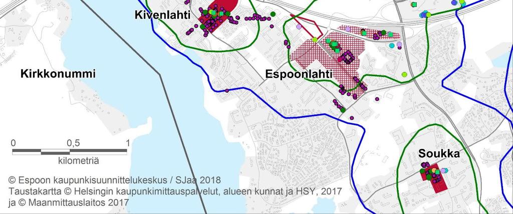 (kaava-alueella ei ole