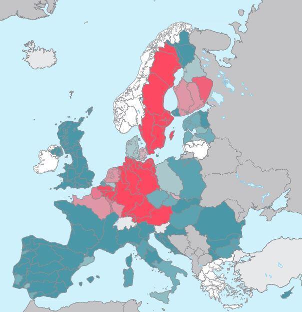 Pintavesien kemiallinen tila Euroopassa Ilman UBI-aineita