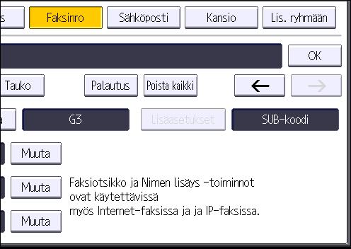 Lähetyksen perustoiminnot (muistilähetys) 7.