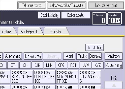 4. Faksaus Raportin tulostaminen manuaalisesti Voit tulostaa raportin manuaalisesti valitsemalla tulostustavaksi "Kaikki", "Tulosta tied.nron mukaan" tai "Tulosta käyttäjän mukaan".