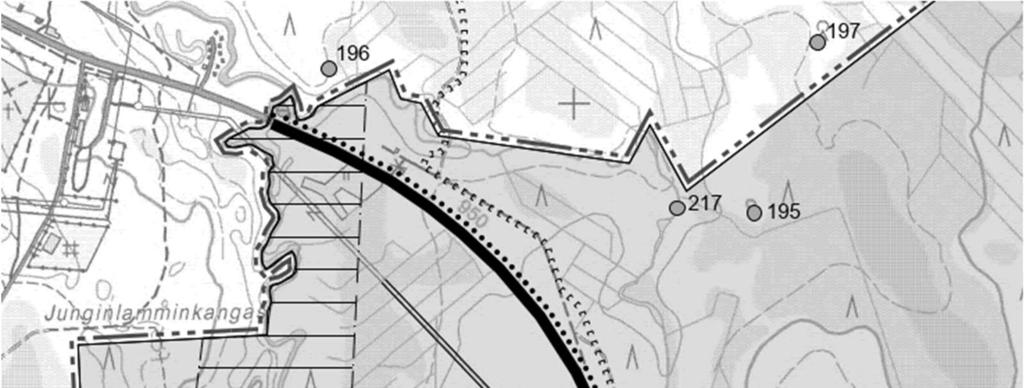 FCG SUUNNITTELU JA TEKNIIKKA OY Selostus, ehdotus 6 (26) Maisemaa hallitsevat Sallatunturin huiput 477 m ja 461,5 m mpy, jälkimmäinen toimii laskettelukeskuksena.