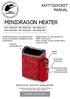 MINIDRAGON HEATER MN-36NB-DRF MN-36NS-DRF SÄHKÖKIUAS ELECTRIC SAUNA HEATER