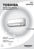 R32 INSTALLATION MANUAL AIR CONDITIONER (SPLIT TYPE) SUOMI. Indoor unit RAS-B10, 13, 16PKVSG-E. Outdoor unit RAS-10, 13, 16PAVSG-E