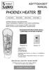 PHOENIX HEATER. PNX3-45Ni2 PNX3-60Ni2 PNX3-75Ni2 PNX3-90Ni2