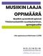 MUSIIKIN LAAJA OPPIMÄÄRÄ. Musiikin syventävät opinnot Yhteismusisointiin suuntautuminen, opintojaksoliite