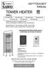 TOWER HEATER WALL. TH2-30Ni2-WL TH3-35Ni2-WL TH3-45Ni2-WL TH3-60Ni2-WL TH4-60Ni2-WL TH5-80Ni2-WL TH5-90Ni2-WL