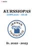 KURSSIOPAS. LOPS 2016 III vk. lv