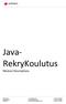 Java- RekryKoulutus. Module Descriptions