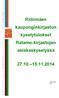 Riihimäen kaupunginkirjaston kyselytulokset Ratamo-kirjastojen asiakaskyselyssä