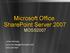 Microsoft Office SharePoint Server 2007