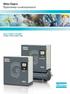 Atlas Copco. Öljytiivistetyt ruuvikompressorit GA 5-11/GA 5-15 VSD. 5 11 kw / 7 15 hv / 5 15 kw / 7 20 hv