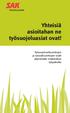 Yhteisiä asioitahan ne työsuojeluasiat ovat! Työsuojeluvaltuutettujen ja varavaltuutettujen vaalit järjestetään määrävälein työpaikoilla