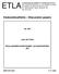 Keskusteluaiheita Discussion papers