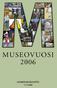 MUSEOVUOSI 2006 SISÄLTÖ. Kulttuurihistoriallisten, luonnontieteellisten ja erikoismuseoiden näyttelyt... 24