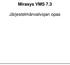 Mirasys VMS 7.3. Järjestelmänvalvojan opas