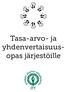 Tasa-arvo- ja yhdenvertaisuusopas järjestöille