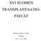 XVI SUOMEN TRANSPLANTAATIO- PÄIVÄT