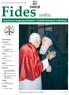 Fides. Katolinen hiippakuntalehti 12/2008 Katolskt stiftsblad. 71. vuosikerta ISSN 0356-5262. Opus Dein perustamisesta 80 vuotta s.