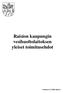 Raision kaupungin vesihuoltolaitoksen yleiset toimitusehdot