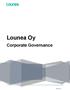 Lounea Oy Corporate Governance
