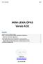 MINI-LEXIA OPAS Versio 4.31