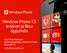 Windows Phone 7.5 erilainen ja fiksu älypuhelin. Vesa-Matti Paananen Liiketoimintajohtaja, Windows Phone Microsoft Oy vesku@microsoft.