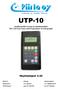 UTP-10. Ajopiirtureiden testaus ja ohjelmointilaite The Universal Tester and Programmer of tachographs. Käyttöohjeet 5.55