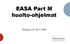 EASA Part M huolto-ohjelmat. Nummela 28.-29.11.2009