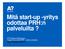 Mitä start-up -yritys odottaa PRH:n palveluilta? OTK Maria Rehbinder, Legal Counsel (IPR),Aalto-yliopisto http://copyright.aalto.