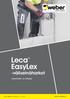 Leca EasyLex. -väliseinäharkot. Suunnittelu- ja työohje. www.e-weber.fi. 4-21 / 1.5.2015 / korvaa esitteen 4-21 / 1.10.2012