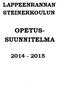 LAPPEENRANNAN STEINERKOULUN OPETUS- SUUNNITELMA