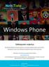 Windows Phone. Sähköpostin määritys. Tässä oppaassa kuvataan uuden sähköpostitilin käyttöönotto Windows Phone 8 -puhelimessa.
