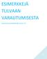 ESIMERKKEJÄ TULVAAN VARAUTUMISESTA