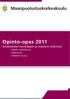 Opinto-opas 2011 Sotatieteiden kandidaatin ja maisterin tutkinnot