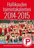 Hallikauden toimintakalenteri 2014-2015. www.tampereenpyrinto.fi/yleisurheilu