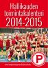 Hallikauden toimintakalenteri 2014-2015. www.tampereenpyrinto.fi/yleisurheilu