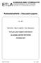 Keskusteluaiheita Discussion papers. No. 994. Ville Kaitila Maarit Lindström Ewa Balcerowicz PUOLAN LIIKETOIMINTAYMPÄRISTÖ JA SUOMALAISTEN YRITYSTEN