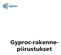 Gyproc-rakennepiirustukset