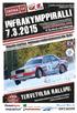 LAHDEN URHEILUAUTOILIJAT RY JÄSENLEHTI 1/2015 7.3.201. Photo By: Asko Saarinen. 6 EK:ta. hyvillä kovapohjaisilla teillä. Maansiirto Morri Oy