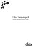 Elisa Talokaapeli. Tuotetiedot, tilausohjeet ja hinnasto 1.9.2004