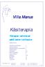 Käsiterapia. Villa Manus. Yläraajan valmistuet sekä lasten tukikaulus. Sisällysluettelo