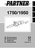 SVENSKA NORSK 1750/1950 DANSK SUOMI. SE Bruksanvisning NO Brukerhåndbok FI Käyttöohje DK Brugermanual 115 02 34-10