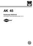 AK 45 Käyttöohje 810520-00